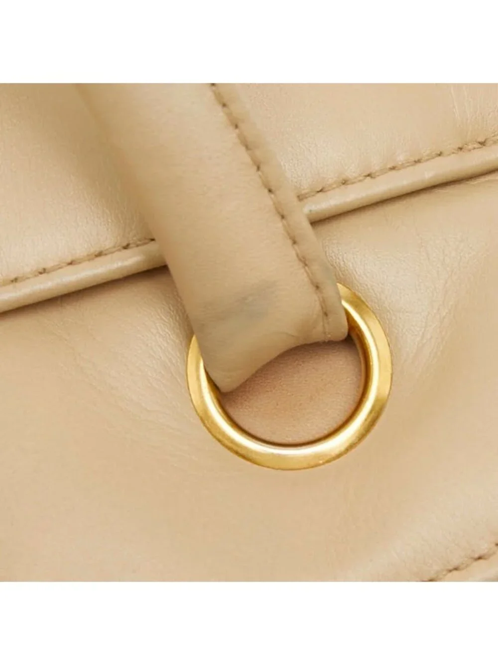 Chanel CC Logo Tote Beige Leather - Picture 8 of 10